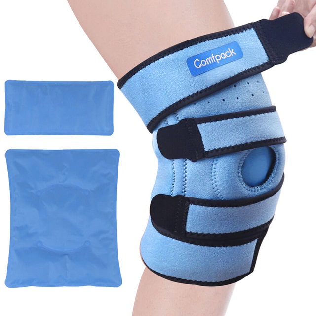 Comfpack Knee Ice Pack for Injuries, Hot Cold Therapy Compression