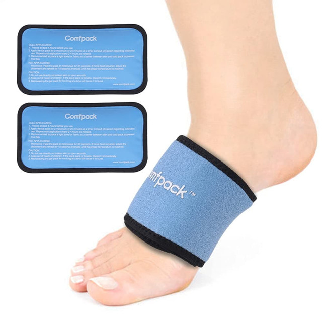 Comfpack Cold Therapy Gel Pack Plantar Fasciitis Gel Strap Reusable Ice